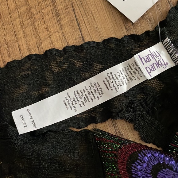 Hanky Panky low rise Diamond Thong in peacock print NWT - Picture 7 of 10